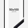 Ramme Globe Sort 50x100 cm - Passepartout Hvid 30x80 cm