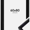 Ramme Globe Sort 60x80 cm - Passepartout Sort 50x70 cm