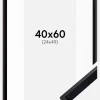 Ramme Globe Sort 40x60 cm - Passepartout Hvid 25x50 cm