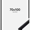 Ramme Globe Sort 70x100 cm - Passepartout Hvid 62x93 cm