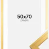 Ramme Gold Wood 50x70 cm - Passepartout Hvid 40x60 cm