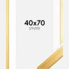 Ramme Gold Wood 40x70 cm - Passepartout Hvid 30x60 cm