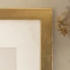Ramme Gold Wood 30x40 cm - Passepartout Hvid 18x27 cm