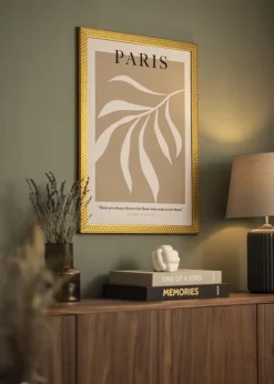 Ramme Grace Guld 15x20 cm - Passepartout Hvid 10x15 cm