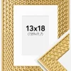 Ramme Grace Guld 13x18 cm - Passepartout Hvid 3,5x5 inches