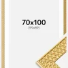 Ramme Grace Guld 70x100 cm - Passepartout Hvid 60x90 cm