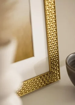 Ramme Grace Guld 40x50 cm - Passepartout Hvid 27,5x37 cm