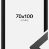 Ramme Graphite Wood 70x100 cm - Passepartout Sort 62x85 cm