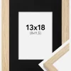 Ramme Grimsåker Eg 13x18 cm - Passepartout Sort 9x12 cm