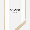 Ramme Grimsåker Eg 50x100 cm - Passepartout Hvid 30x80 cm