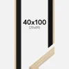 Ramme Grimsåker Eg 40x100 cm - Passepartout Sort 30x90 cm