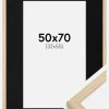 Ramme Grimsåker Eg 50x70 cm - Passepartout Sort 33x56 cm