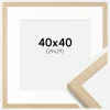 Ramme Grimsåker Eg 40x40 cm - Passepartout Hvid 30x30 cm