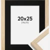 Ramme Grimsåker Eg 20x25 cm - Passepartout Sort 15x20 cm