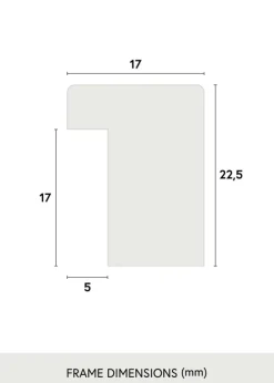 Ramme Grimsåker Eg 20x25 cm - Passepartout Sort 15x20 cm