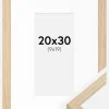Ramme Grimsåker Eg 20x30 cm - Passepartout Hvid 10x20 cm