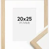 Ramme Grimsåker Eg 20x25 cm - Passepartout Hvid 5x7 inches