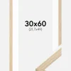 Ramme Grimsåker Eg 30x60 cm - Passepartout Hvid 22,7x50 cm