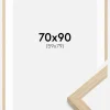 Ramme Grimsåker Eg 70x90 cm - Passepartout Hvid 60x80 cm