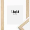 Ramme Grimsåker Eg 13x18 cm - Passepartout Hvid 10x12 cm