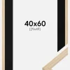 Ramme Grimsåker Eg 40x60 cm - Passepartout Sort 30x50 cm