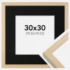 Ramme Grimsåker Eg 30x30 cm - Passepartout Sort 8x8 inches
