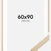 Ramme Grimsåker Eg 60x90 cm - Passepartout Hvid 50x75 cm