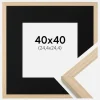 Ramme Grimsåker Eg 40x40 cm - Passepartout Sort 10x10 inches