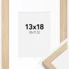 Ramme Grimsåker Eg 13x18 cm - Passepartout Hvid 9x12 cm