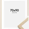 Ramme Grimsåker Eg 70x90 cm - Passepartout Hvid 56x71 cm