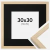 Ramme Grimsåker Eg 30x30 cm - Passepartout Sort 20x20 cm