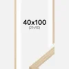 Ramme Grimsåker Eg 40x100 cm - Passepartout Hvid 30x91 cm