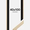 Ramme Grimsåker Eg 40x100 cm - Passepartout Sort 30x91 cm