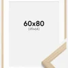 Ramme Grimsåker Eg 60x80 cm - Passepartout Hvid 50x65 cm