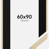 Ramme Grimsåker Eg 60x90 cm - Passepartout Sort 40x70 cm