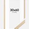 Ramme Grimsåker Eg 30x60 cm - Passepartout Hvid 18x46 cm