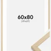 Ramme Grimsåker Eg 60x80 cm - Passepartout Hvid 50x70 cm