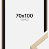 Ramme Grimsåker Eg 70x100 cm - Passepartout Sort 62x93 cm
