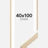 Ramme Grimsåker Eg 40x100 cm - Passepartout Hvid 30x90 cm