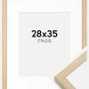 Ramme Grimsåker Eg 28x35 cm - Passepartout Hvid 20x25 cm