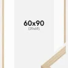 Ramme Grimsåker Eg 60x90 cm - Passepartout Hvid 40x70 cm