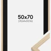 Ramme Grimsåker Eg 50x70 cm - Passepartout Sort 16x24 inches