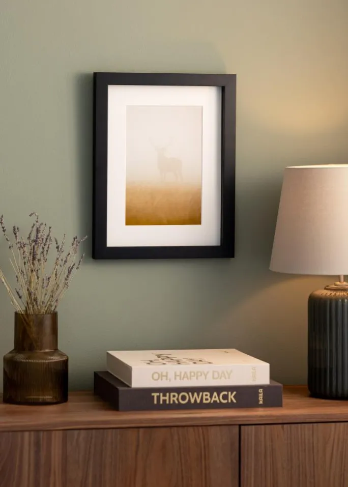 Ramme Hathor Sort - Valgfri Størrelse (Akrylglas)