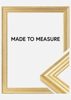 Ramme Heby Guld - Valgfri Størrelse (Plexiglas)