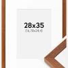 Ramme Hermes Bog 28x35 cm - Passepartout Hvid 7x10 inches