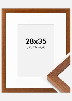 Ramme Hermes Bog 28x35 cm - Passepartout Hvid 7x10 inches