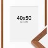 Ramme Hermes Bog 40x50 cm - Passepartout Hvid 28x35 cm