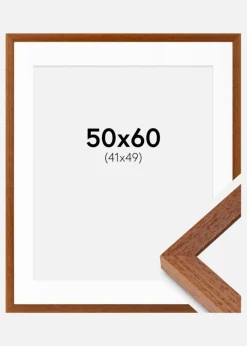 Ramme Hermes Bog 50x60 cm - Passepartout Hvid 42x50 cm