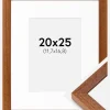 Ramme Hermes Bog 20x25 cm - Passepartout Hvid 5x7 inches