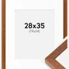 Ramme Hermes Bog 28x35 cm - Passepartout Hvid 20x25 cm
